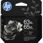 HP - Cartouche d'encre 63XL/65XL  à rendement élevé, B7RT5AN - Noire-Cartouche à rendement élevé imprimant jusqu’à 300 pages