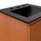 Modway - Scenic Fixation murale de 18" Vanette de salle de bain - Cerise noire-Assemblée requise