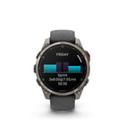 Garmin - Montre connectée GPS multisports fēnix 8 Pro - 47 mm - Titane avec bracelet graphite/silicone noir-NAVIGATION CARTOGRAPHIQUE AVANCÉE - Naviguez dans vos aventures en utilisant des cartes TopoActive préchargées avec ombrage de relief — ainsi que des cartes intégrées pour les terrains de golf et les stations de ski à travers le monde. Une fonction de planification d'itinéraire dynamique vous propose des parcours suggérés pour vous ramener à votre point de départ à temps.