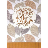 Mill Brook Studio - Cartes De Souhaits De La Fête Des Pères 5-3/8 po x 7-3/4 po / Enveloppes - Paquet De 18 - Feuilles Brunes-Cartes de souhaits qualité boutique