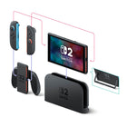 Nintendo - Switch 2 Console, Noir-Multijoueur sur la même console, mode sans fil local, multijoueur en ligne