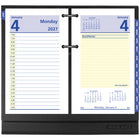 AT-A-GLANCE - Recharge de calendrier de bureau hebdomadaire 2027 QuickNotes 2 pages/jour - 6 po H x 3 1/2 po l - anglais-Convient à la base E17