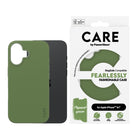 PanzerGlass - CARE Case Fashion MagSafe iPhone 16 - Vert-Protection renforcée de l'appareil photo.