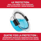 Rubbermaid - Contenants de conservation alimentaires ronds anti-fuite Brilliance - 510 ml - Paquet de 2-Résistante aux odeurs : le plastique StainShield résiste aux odeurs, permettant à vos contenants de conserver leur fraîcheur