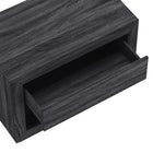 Manhattan Comfort - Table de nuit contemporaine Soren 32" à 1 tiroir - Gris charbon-Disponible en chêne blanchi, chêne naturel et gris charbon