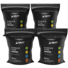 Lingettes nettoyantes multi-usages Gritt Commercial pour surfaces – Parfum frais – 20,3 x 15,2 cm – 800 lingettes par rouleau – Paquet de 4-Sûr pour une utilisation sur le vinyle, le caoutchouc, le cuir, le plastique, le métal, le bois fini et la plupart des autres surfaces non poreuses