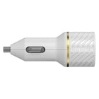 OtterBox - Chargeur de voiture double USB-C de 30 W plus 20 W à charge rapide - Blanc-Le design intelligent et compact fait de la place pour toutes les autres choses qui s'accumulent dans votre voiture