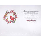 Rosedale - Cartes de souhaits Noël Gold / Enveloppes - 5-1/2 po x 8 po - Joyeux Noël et Bonne Année: Cardinaux - Paquet de 6-Imprimées sur un papier de qualité non couché