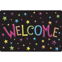 Ashley Productions - Smart Poly The Original Fun Mat - Tapis de Bienvenue - 15 -5" x 23 -5" - Étoiles - Bienvenue-Mesures et design : Le tapis de bienvenue Stars mesure 15,5 po x 23,5 po.