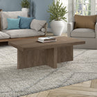 Hudson&Canal - Table basse rectangulaire Boden 44" L - Chêne gris vieilli-Fini en chêne gris vieilli aspect bois
