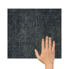 Exform - Canapé une place Aubrey - Noir-Tissu chenille velouté et lisse — Rembourrage doux, respirant et agréable pour la peau