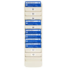 Pyramid Time Systems - Porte-badge d'identification d'employé à 12 poches Pyramid-Peut contenir 12 cartes ou badges de taille standard (3-5/8 po x 2-1/4 po)