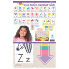 TREND enterprises - Ensemble tableau d'apprentissage de cartes de l'alphabet Bonne nature - Paquet de 32-Fabriqué en Amérique du Nord pour la qualité et la sécurité. Destiné aux 3 ans et plus