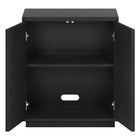 Hudson&Canal - Meuble d'appoint Alston 28 po de largeur - Grain noir-Nettoyer avec un chiffon doux et sec, sans produits chimiques agressifs ni produits de nettoyage abrasifs