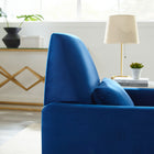 Modway - Liliana Performance Velvet Fauteuil - Marine-Système de soutien réactif