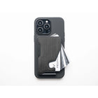 Fantom - M Portefeuille - Extra Mince - Aluminium Noir-Respirez tranquillement car vos cartes seront entourées par le corps en aluminium de ce portefeuille les protégeant même des lecteurs de puces RFID les plus puissants