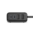 NXT Technologies - Hub USB Type-C à 4 ports - Noir-Les ports USB Type-C avec Power Delivery ont une puissance de sortie totale de 65 W, permettant une charge rapide