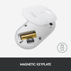 Logitech Pebble souris sans fil avec Bluetooth ou récepteur 2,4 GHz - Blanc-Poids (avec la pile) : 100 g