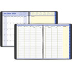 AT-A-GLANCE - Cahier de rendez-vous hebdomadaire/mensuel QuickNotes 2026 - 10 7/8 po H x 8 1/4 po l - noir - bilingue-Couverture en similicuir noir