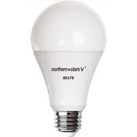 Northern Stars - DEL Ampoule LE-9A19/Capteur de Mouvement 4000K 120V 9W E26 800 Capteur de Mouvement - Paquet de 10-Givrée