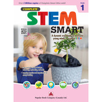 Popular Book Company - Terminer StemSmart Grade 1-Activites adaotees aux niveaux pour consolider les concepts que les eleves apprennent a l'ecole 