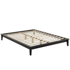 Modway - Lodge Bois Cadre complet de plate-forme, Cappuccino-Cadre de plate-forme en bois massif