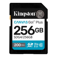 Kingston - 256 Go Canvas Go! Plus Carte mémoire SD-Transferts plus rapides jusqu’à 200 Mo/s1