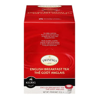 Twinings - Capsules K-Cup de thé noir Goût Anglais - paquet de 24-Préparé avec des thés noirs soigneusement sélectionnés et mélangés pour créer une saveur riche et robuste