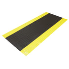 Edgewood - Tapis Foam Fusion Anti-Fatigue Avec Surface Laminée à Motifs De Losange - 3 pi l x 5 pi L x 5/8 po P - Noir/Jaune-Pour Usage Moyen