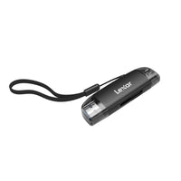 Lexar - Lecteur USB-A/C à double emplacement - Noir-Offre des performances haute vitesse jusqu'à 205 Mo/s1 à partir de vos cartes SD/microSD