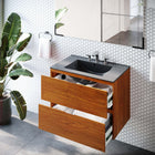 Modway - Scenic Fixation murale de 30" Vanette de salle de bain - Cerise noire-Calleton de montage compatible avec les cloisons sèches