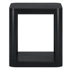 Hudson&Canal - Table d'appoint carrée Stellan 20 po de largeur - Grain noir-La table est fabriquée à partir de matériaux MDF de haute qualité et durables