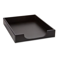 Eldon - Plateau à lettres frontal, noir-à chargement frontal avec ouverture courbée pour un accès facile