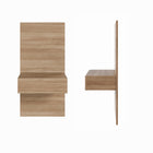 Nexera - Ensemble de 2 panneaux d'extension pour table de nuit flottante Milano, Chêne Brun-Conçu et fabriqué au Canada avec des matériaux certifiés CARB II/FSC en panneaux de particules et MDF