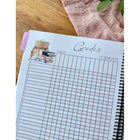 Pomme & Gribouillis - Agenda Enseignants Café 2024-2025 - Anglais-Une section bien-être "Pour moi" afin de consigner votre consommation d'eau, vos activités physiques, votre horaire de ménage, votre routine idéale ainsi qu'une page pour prendre soin de soi