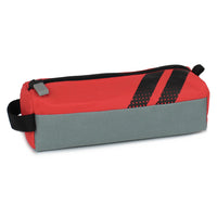 Fashion Stationery - Étui à crayons sport avec poignée - 8.27 L x 2.76 W x 2.56 H po - Rouge Gris-Pour le rangement des crayons, des stylos et des petits accessoires