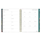 Blueline - Agenda Hebdomadaire/Mensuel 17 Mois D’Août À Décembre - 11 po H x 8 1/2 po l - Motif Floral - Anglais-Événements importants