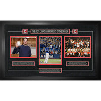 Frameworth - le meilleur de la decennie triple photo - impression encadree - 36,5 po l x 22,5 po H-Sous licence officielle de la LNH et de l'AJLNH presentant un collage encadre a triple photo celebrant une decennie determinante de grandeur du hockey a travers de multiples moments emblematiques
