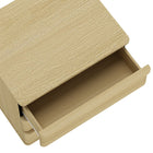 Manhattan Comfort - Molly 26" Table de nuit moderne - Chêne naturel - Lot de 2-Conçu avec des coins lisses et arrondis et une silhouette minimaliste pour une allure à la fois moderne et classique