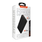 HyperGear 10000mAh 20W Single Port USB-C & 18W Single Port USB-A Portable Power Bank HyperGear chargeur portatif à port USB-C de 20 W et à port USB-A de 18 W de 10 000 mAh-Sortie USB-C PD de 20 W et sortie de chargement rapide de 18 W