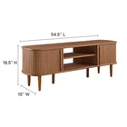 Modway - Contour 55 po Meuble TV, Noyer-Meuble de télévision moderne pour téléviseurs jusqu’à 60 po