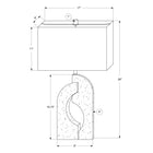 Monarch Specialties - Luminaire - 28 po H Lampe De Table - Résine Beige - Abat-Jour Ivoire / Crème - Contemporain-Bénéficiez d'une garantie limitée de 2 ans contre tout défaut, pour que votre luminaire tendance et branché reste un point de mire dans votre maison pour les années à venir