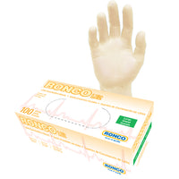 Ronco - Gants de latex LE2, Tan, Grand, Paquet de 100-Tan
