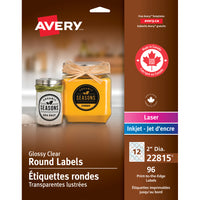 Avery Étiquettes imprimables jusqu'au bord, blanc, avec ficelle, 2 po x 1,25 po, paq./180-Créez un style et une sensation de qualité supérieure pour vos produits grâce à ces étiquettes micro-perforées imprimables jusqu'au bord