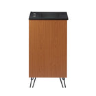 Modway - Energize 24" Vanette de salle de bain - Noir blanc cerise-Construction en MDF et panneau de particules