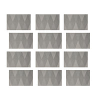 Maxwell & Williams - Accents de Table Napperon Rectangulaire - 45 x 30 cm - Gris Diamant - Paquet de 12-Essuyer avec un chiffon humide