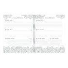 Blueline - 2026 Agenda hebdomadaire/mensuel à colorier DoodlePlan - 11 po x 8-1/2 po - Bilingue-Reliure spirale double avec couverture flexible