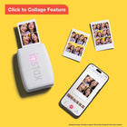 Fujifilm - Imprimante pour téléphone intelligent Instax Mini Link 3 - Blanc argile-Ajout d'effets à réalité augmentée via la fonction INSTAX AiR Studio dans l'appli, et création de photos 3D uniques avec ballons, guirlandes, confettis et bien plus encore