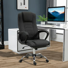 Vinsetto - Chaise de bureau à haut dossier à hauteur réglable avec roulettes-Hauteur d’assise réglable pour s’adapter à votre style d’assise