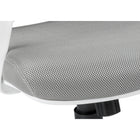 Monarch Specialties - 7225 Chaise De Bureau Multi-Position- Blanc/Meche Gris/-Hauteur du siège: 17,5 po à 21,25 po H; dimensions du siège: 20,25 po L x 19,5 po P; capacité de poids: 300 lb